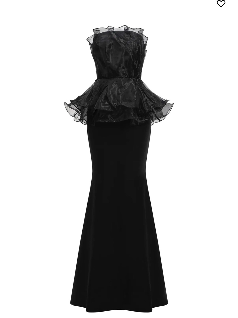 Oria Strapless Fishtail Bandage Maxi Dress XS